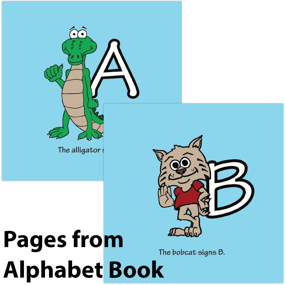 Signimalz Sign Language Alphabet and Coloring Book Set