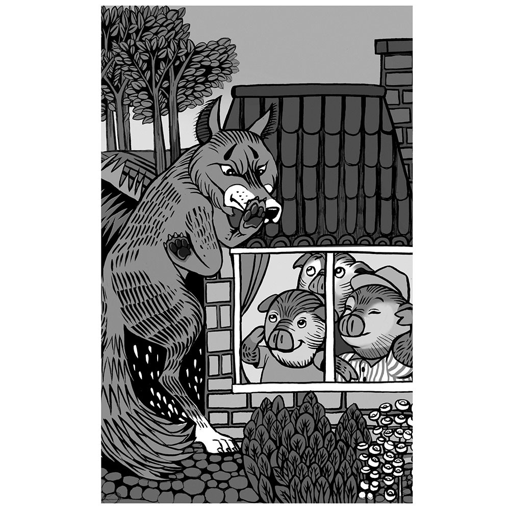 Deaf Culture Fairy Tales with Black and White Illustrations