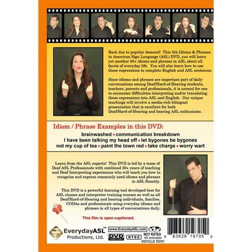 Idioms & Phrases in American Sign Language Volume 5