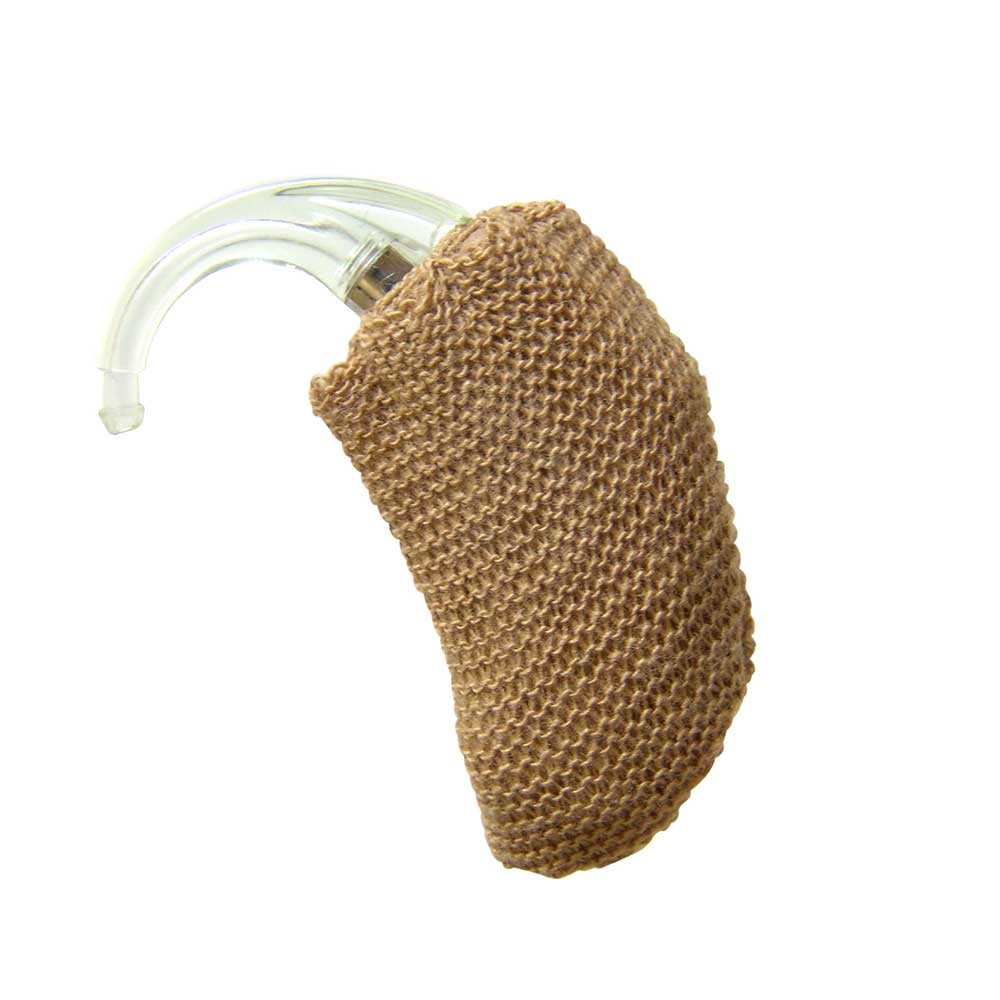 Hearing Aid Light Brown Sweatband - 1.5" Medium