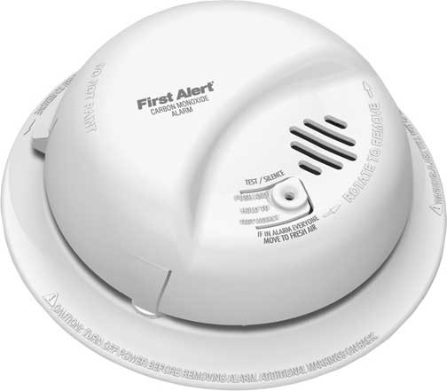 BRK Electronics CO5120BN Hard Wired T4 Carbon Monoxide Alarm with Backup