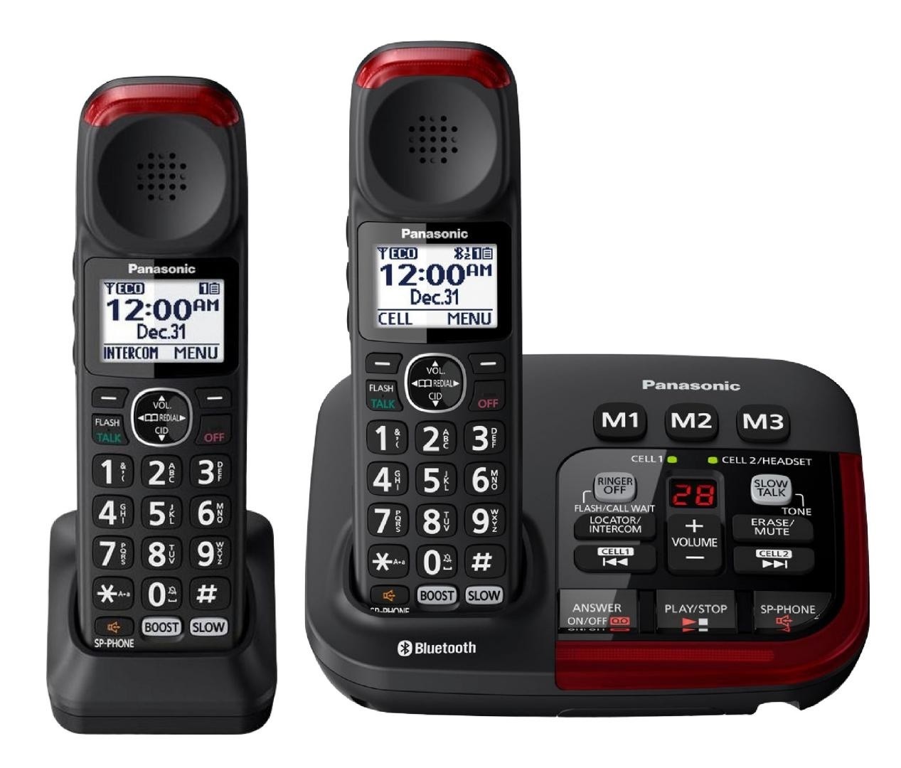 Panasonic Link2Cell KX-TGM430B Amplified Bluetooth Phone with (1) extra handset