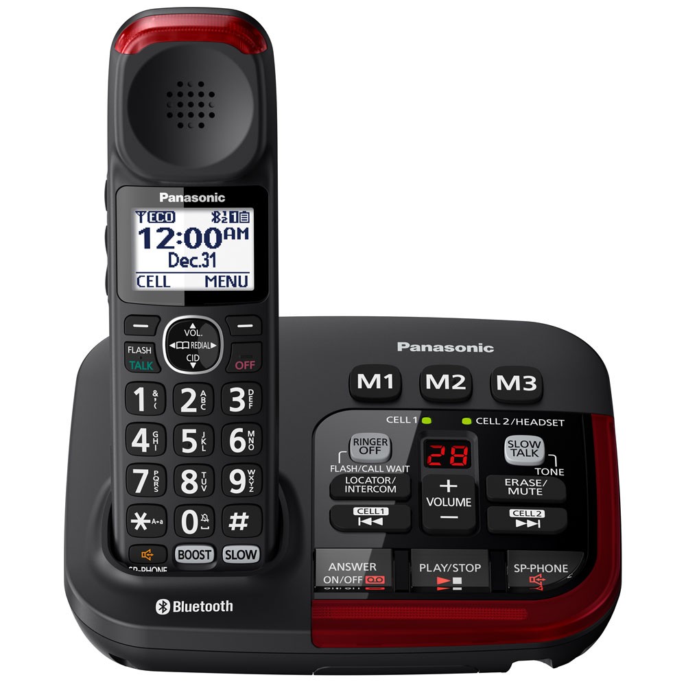 Panasonic Link2Cell KX-TGM430B Amplified Bluetooth Phone with (1) extra handset