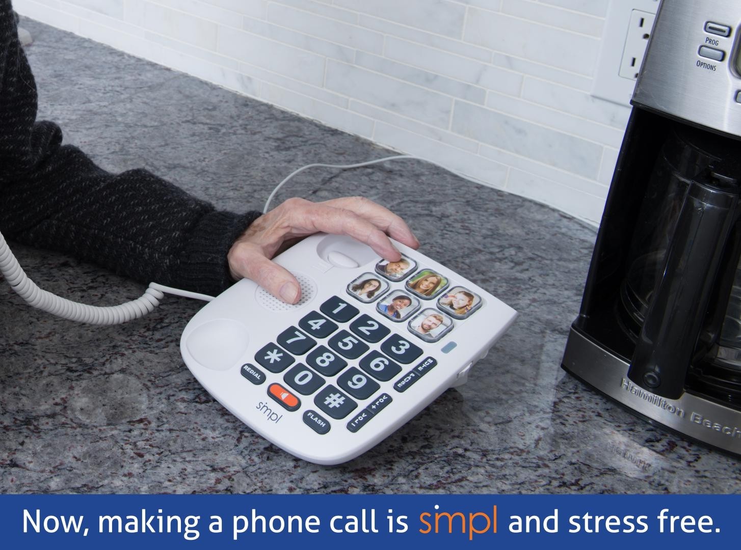 SMPL Amplified + Hands-Free Dialing Photo Phone