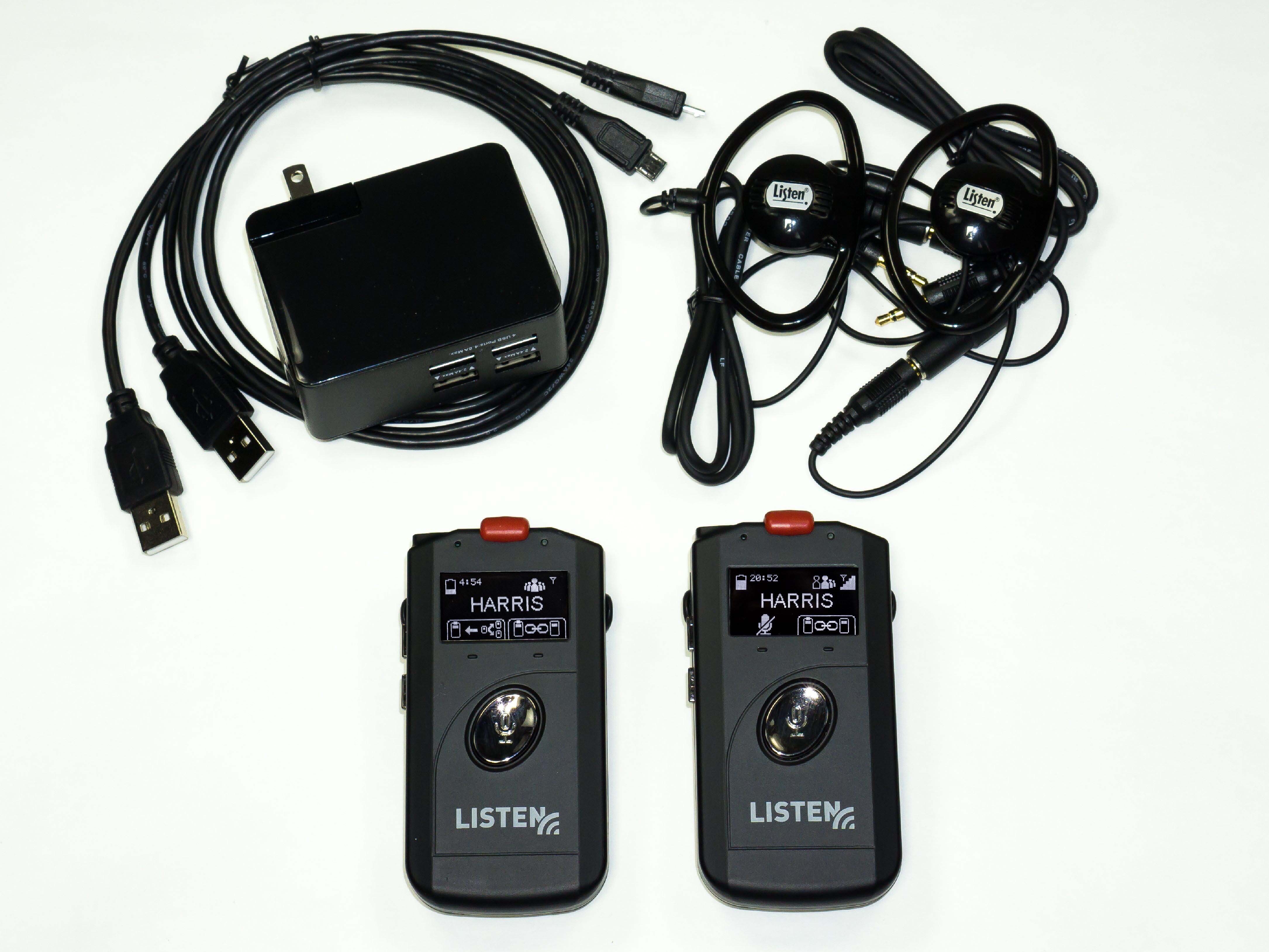 ListenTALK Value Pack with 2 Transceivers and 1 4-USB Charger