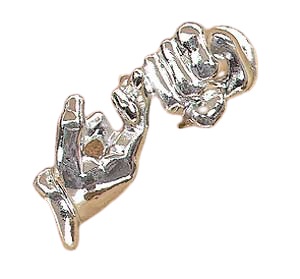 Friendship Silverplate Pin