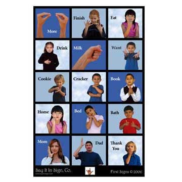 First Signs ASL Lenticular Poster