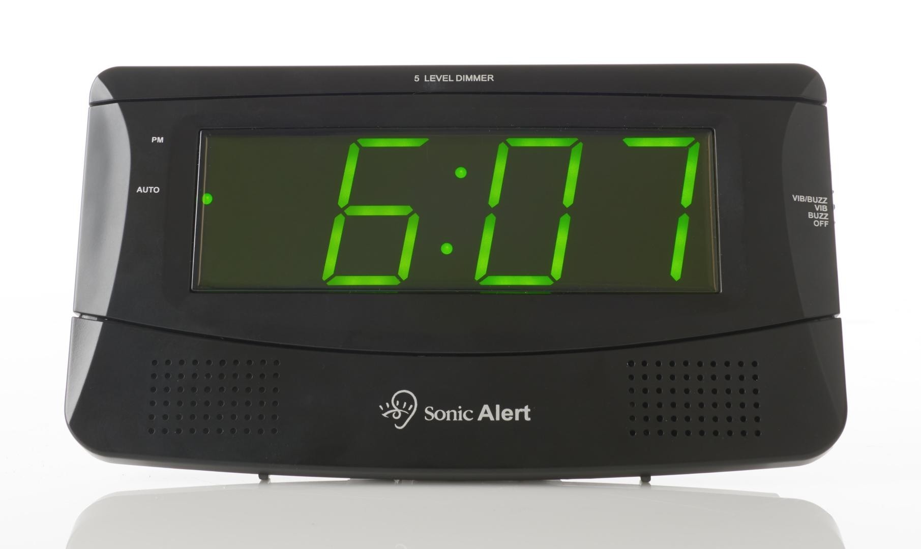 Sonic Boom SB300SSBLK Extra-Loud Alarm Clock with Super Shaker