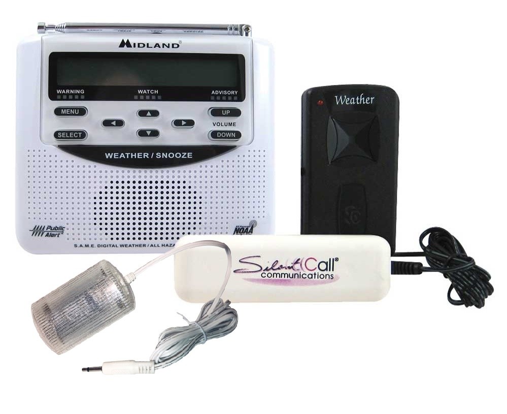 Midland Weather Alert Radio with Silent Call Light and Bed Shaker