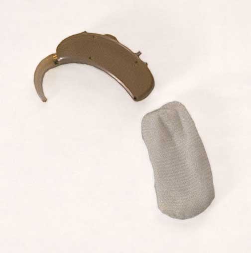 Hearing Aid Natural Sweatband - 1" Mini