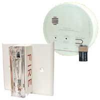 Gentex GN-503F Hard Wired T3 Smoke / T4 Carbon Monoxide Photoelectric Alarm with Ceiling Strobe