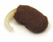 Hearing Aid Medium Brown Sweatband - 1.75" Large