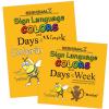 Signimalz Sign Language Colors and Days of the Week Book and Coloring Book Set