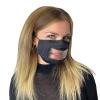Mist Away Communication Mask with Clear, Anti-fog Window - Black